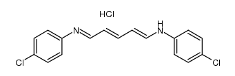 5-(4-chloro-anilino)-penta-2,4-dienal-(4-chloro-phenylimine), hydrochloride Structure