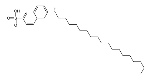 6-(octadecylamino)naphthalene-2-sulfonic acid Structure