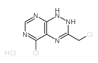 5-chloro-8-(chloromethyl)-2,4,7,9,10-pentazabicyclo[4.4.0]deca-2,4,7,11-tetraene Structure