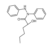 2-hydroxy-hexanoic acid-(N,N'-diphenyl-hydrazide) Structure