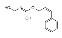 3-phenylprop-2-enyl N-(hydroxymethyl)carbamate Structure