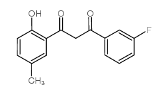 1-(3-fluorophenyl)-3-(2-hydroxy-5-methylphenyl)propane-1,3-dione结构式