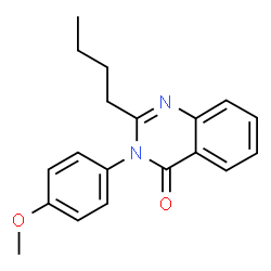 2-butyl-3-(4-methoxyphenyl)quinazolin-4(3H)-one结构式