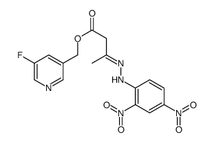 (5-fluoropyridin-3-yl)methyl (3E)-3-[(2,4-dinitrophenyl)hydrazinylidene]butanoate结构式