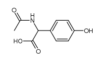 N-acetyl-(RS)-2-(4-hydroxyphenyl)glycine Structure