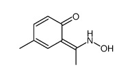 6-[1-(hydroxyamino)ethylidene]-4-methylcyclohexa-2,4-dien-1-one结构式