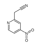 2-(4-nitropyridin-2-yl)acetonitrile Structure