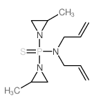 Bis(2-methyl-1-aziridinyl)diallylaminophosphine sulfide结构式