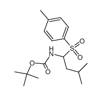 tert-butyl (3-methyl-1-tosylbutyl)carbamate Structure