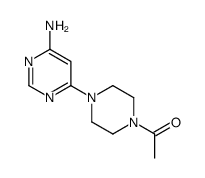 1-[4-(6-Amino-4-pyrimidinyl)-1-piperazinyl]ethanone Structure