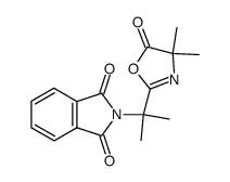 2-[1-(4,4-Dimethyl-5-oxo-4,5-dihydro-oxazol-2-yl)-1-methyl-ethyl]-isoindole-1,3-dione结构式