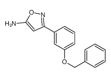 3-[3-(Benzyloxy)phenyl]-1,2-oxazol-5-amine结构式