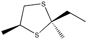 2α-Ethyl-2,4β-dimethyl-1,3-dithiolane结构式