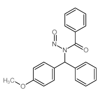 Benzamide,N-[(4-methoxyphenyl)phenylmethyl]-N-nitroso-结构式