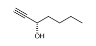 (S)-(-)-1-heptyn-3-ol Structure