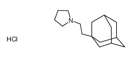 1-[2-(1-adamantyl)ethyl]pyrrolidine,hydrochloride Structure