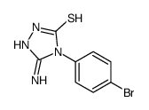 3-amino-4-(4-bromophenyl)-1H-1,2,4-triazole-5-thione结构式