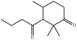 2,2,4-Trimethyl-3-(1-oxobutyl)-1-cyclohexanone Structure