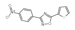 3-(4-nitrophenyl)-5-thiophen-2-yl-1,2,4-oxadiazole structure