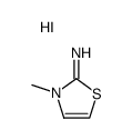 3-METHYL-1,3-THIAZOL-2(3H)-IMINE HYDROIODIDE结构式