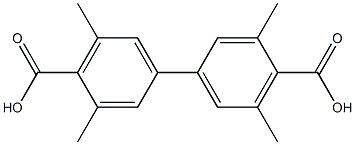 3,3',5,5'-tetramethyl-[1,1'-biphenyl]-4,4'-dicarboxylic acid结构式