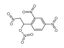 1-(2,4-dinitro-phenyl)-2-nitro-1-nitryloxy-ethane结构式