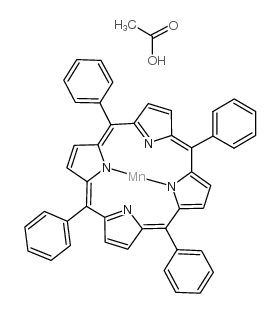 manganese(iii) acetate meso-tetraphenylporphine Structure