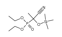 diethyl cyano(methyl)(trimethylsilyloxy)methylphosphonate结构式