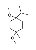 3,6-dimethoxy-3-methyl-6-propan-2-ylcyclohexene Structure