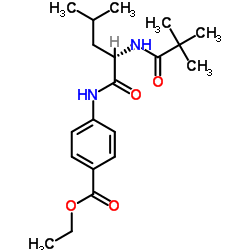 Ethyl 4-{[N-(2,2-dimethylpropanoyl)-L-leucyl]amino}benzoate Structure