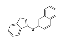 2-(3H-inden-1-ylsulfanyl)naphthalene结构式