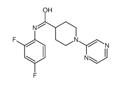 4-Piperidinecarboxamide,N-(2,4-difluorophenyl)-1-pyrazinyl-(9CI) picture