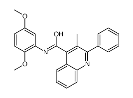 N-(2,5-dimethoxyphenyl)-3-methyl-2-phenylquinoline-4-carboxamide结构式