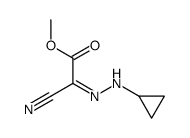 Acetic acid, cyano(cyclopropylhydrazono)-, methyl ester, (2E)- (9CI)结构式