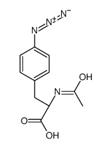 (2S)-2-acetamido-3-(4-azidophenyl)propanoic acid结构式