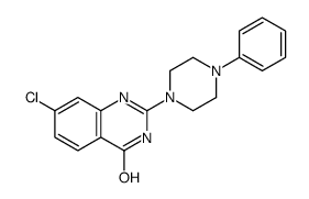 7-chloro-2-(4-phenylpiperazin-1-yl)-1H-quinazolin-4-one Structure