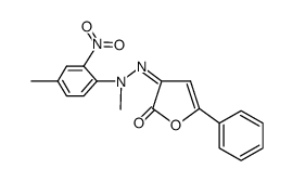 3-[Methyl-(4-methyl-2-nitro-phenyl)-hydrazono]-5-phenyl-3H-furan-2-one Structure