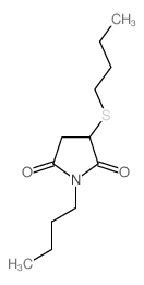 1-butyl-3-butylsulfanyl-pyrrolidine-2,5-dione Structure