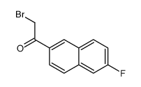 2-bromo-1-(6-fluoronaphthalen-2-yl)ethanone结构式