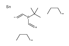 4,4-dibutyl-1-tert-butyl-1,4-phosphastannine structure