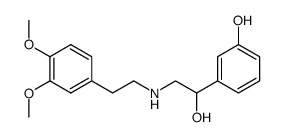 α-(3,4-dimethoxyphenethylaminomethyl)-3-hydroxybenzylalcohol Structure