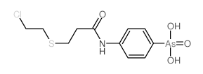 [4-[3-(2-chloroethylsulfanyl)propanoylamino]phenyl]arsonic acid结构式