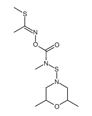 N-[(2,6-dimethyl-morpholin-4-ylsulfanyl)-methyl-carbamoyloxy]-thioacetimidic acid methyl ester Structure