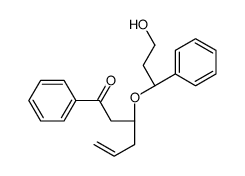 3-[(1R)-3-hydroxy-1-phenylpropoxy]-1-phenylhex-5-en-1-one Structure