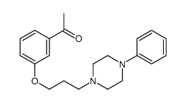 1-[3-[3-(4-phenylpiperazin-1-yl)propoxy]phenyl]ethanone Structure