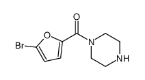 (5-bromofuran-2-yl)-piperazin-1-ylmethanone结构式