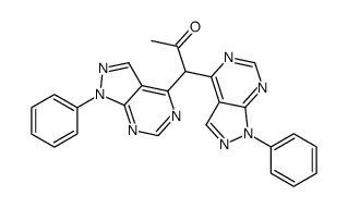 1,1-bis(1-phenylpyrazolo[3,4-d]pyrimidin-4-yl)propan-2-one Structure