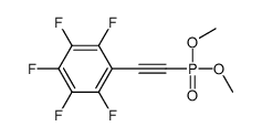 1-(2-dimethoxyphosphorylethynyl)-2,3,4,5,6-pentafluorobenzene结构式