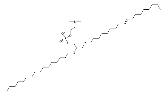 O-hexadecyl O-(1-octadec-9-enyl)phosphatidylcholine structure