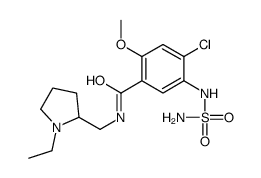 4-chloro-N-[(1-ethylpyrrolidin-2-yl)methyl]-2-methoxy-5-(sulfamoylamino)benzamide Structure